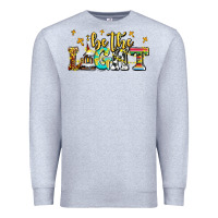 Heather Grey be the light Premium Sweatshirt - AdoDesignShop