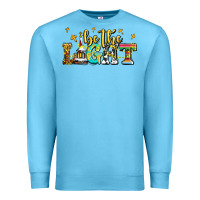 Ocean Blue be the light Premium Sweatshirt - AdoDesignShop