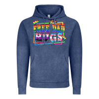 Vintage Denim Free dad hugs pride Vintage Hoodie - FaDigitalArtStudio