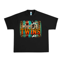 Black mom of twins western brushstroke Urban Heavy Tee - OliviaCreatesArt