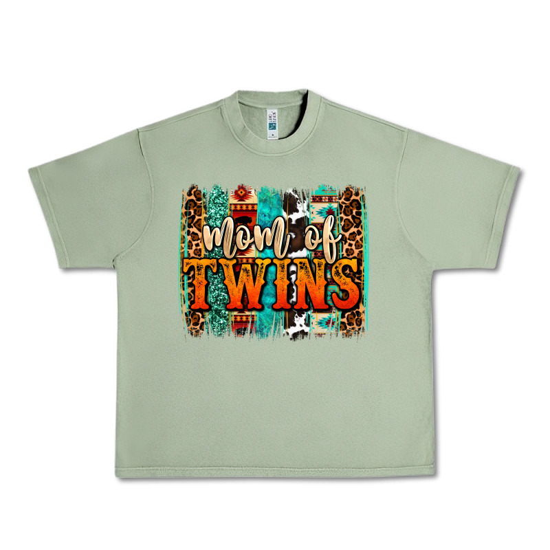 Mom Of Twins Western Brushstroke Urban Heavy Tee by OliviaCreatesArt | Teevron