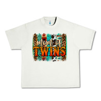 Pistachio mom of twins western brushstroke Urban Heavy Tee - OliviaCreatesArt