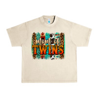 Sandshell mom of twins western brushstroke Urban Heavy Tee - OliviaCreatesArt