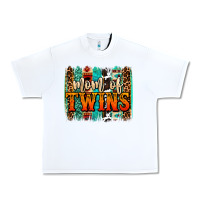 White mom of twins western brushstroke Urban Heavy Tee - OliviaCreatesArt