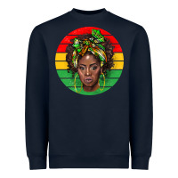 Navy black women Heavyweight Sweatshirt - BarkalooDesign