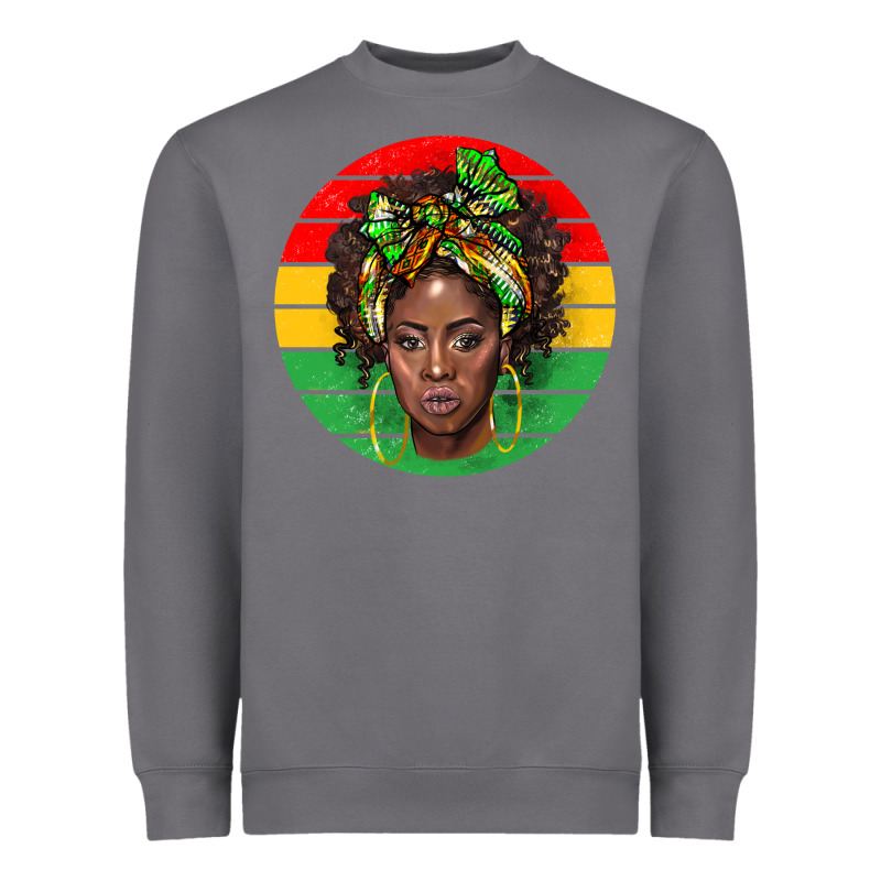 Black Women Heavyweight Sweatshirt by BarkalooDesign | Teevron