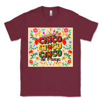 Burgundy cinco cinco cinco de mayo Classic Tee - CowGirlArtShop