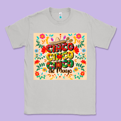 Cinco Cinco Cinco De Mayo Classic Tee Designed By Cowgirlartshop