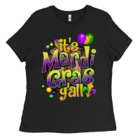 Black its mardi gras yall Ladies Tee - CowGirlArtShop