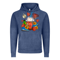 Vintage Denim Basketball Frappe Coffee Vintage Hoodie - FaDigitalArtStudio