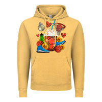 Vintage Mustard Basketball Frappe Coffee Vintage Hoodie - FaDigitalArtStudio