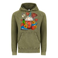 Vintage Olive Basketball Frappe Coffee Vintage Hoodie - FaDigitalArtStudio