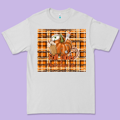 Fall Vibes And That Nurse Life Premium Tee Designed By Tumblerdesignbyshophia