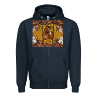 Navy horse Zipper Hoodie - BarkalooDesign
