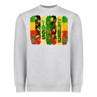Heather Grey juneteenth brushstrokes Heavyweight Sweatshirt - BarkalooDesign