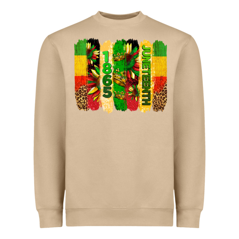 Juneteenth Brushstrokes Heavyweight Sweatshirt by BarkalooDesign | Teevron