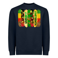 Navy juneteenth brushstrokes Heavyweight Sweatshirt - BarkalooDesign