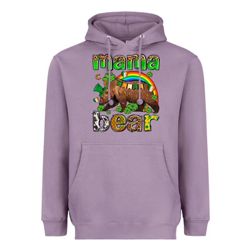 St Patricks Mama  Bear Heavyweight Hoodie by AdoDesignShop | Teevron