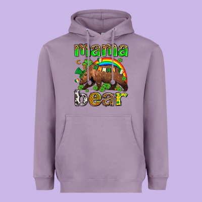 St Patricks Mama  Bear Heavyweight Hoodie Designed By Adodesignshop