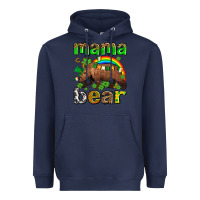 Navy st patricks mama  bear Heavyweight Hoodie - AdoDesignShop
