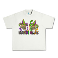 Pistachio mardi gras skeleton hands  fleur de lis Urban Heavy Tee - OliviaCreatesArt