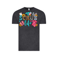 Vintage Black scrub life olivia Vintage Tee - OliviaCreatesArt