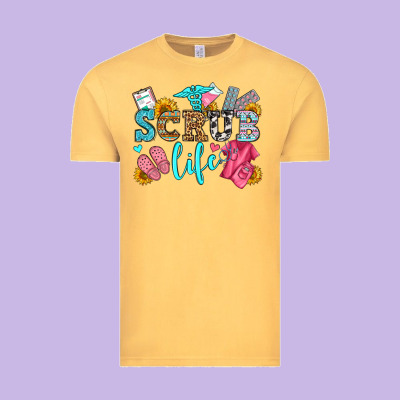 Scrub Life Olivia Vintage Tee Designed By Oliviacreatesart
