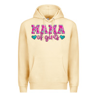 Pina Colada mama of girls floral pattern turquoise heart Premium Hoodie - Jasminsmagicworld