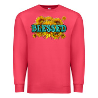 Cardinal glitter blessed with sunflowers Premium Sweatshirt - AdoDesignShop