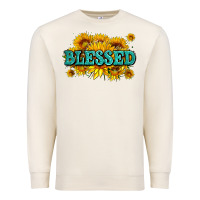 Sandshell glitter blessed with sunflowers Premium Sweatshirt - AdoDesignShop