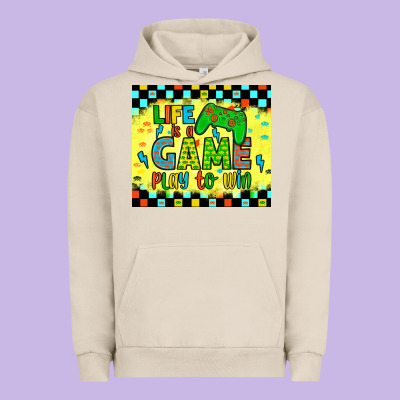 Life Is A Game Play To Win Urban Hoodie Designed By Jahusdesignshop