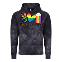 Cloud Black Peace love Pride Vintage Hoodie - FaDigitalArtStudio