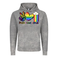Cloud Rock Peace love Pride Vintage Hoodie - FaDigitalArtStudio