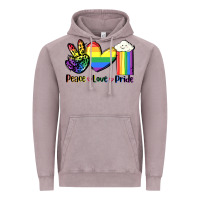 Vintage Zinc Peace love Pride Vintage Hoodie - FaDigitalArtStudio