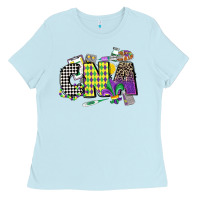 Baby Blue cna mardi gras certified nursing assistant Ladies Tee - CowGirlArtShop