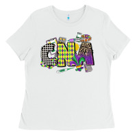 White cna mardi gras certified nursing assistant Ladies Tee - CowGirlArtShop
