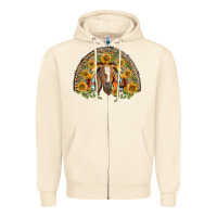 Sandshell Western Leopard Sunflower Goat Rainbow Zipper Hoodie - BarkalooDesign