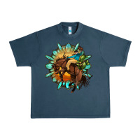 Midnight Navy gemstone cowboy Urban Heavy Tee - OliviaCreatesArt