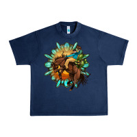 Navy gemstone cowboy Urban Heavy Tee - OliviaCreatesArt