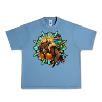 Pebble Blue gemstone cowboy Urban Heavy Tee - OliviaCreatesArt