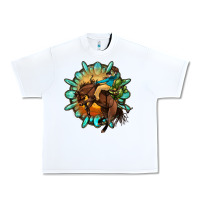 White gemstone cowboy Urban Heavy Tee - OliviaCreatesArt