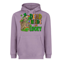 Lavender dead inside but lucky  with skeleton Heavyweight Hoodie - AdoDesignShop