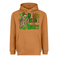 Meerkat dead inside but lucky  with skeleton Heavyweight Hoodie - AdoDesignShop