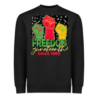 Black freedom juneteenth since 1865 Heavyweight Sweatshirt - BarkalooDesign