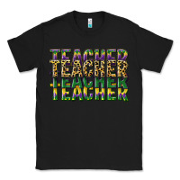 Black teacher mardi gras Classic Tee - CowGirlArtShop
