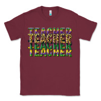 Burgundy teacher mardi gras Classic Tee - CowGirlArtShop
