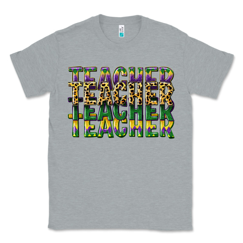 Teacher Mardi Gras Classic Tee by CowGirlArtShop | Teevron