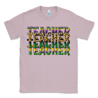 Lilac teacher mardi gras Classic Tee - CowGirlArtShop