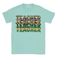 Seafoam teacher mardi gras Classic Tee - CowGirlArtShop