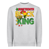 Heather Grey juneteenth black king Heavyweight Sweatshirt - BarkalooDesign